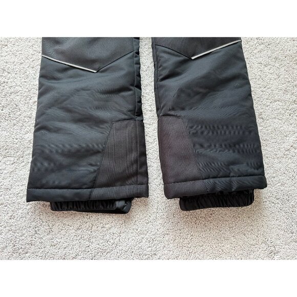 Swiss Tech Kids Black Snow Pants M (7-8) Adjustable Waist Reflective Trim - Picture 4 of 6